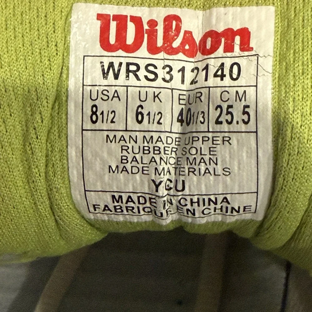 Wilson Tour Vision Womens Tennis Shoes Electric Yellow Green WRS312140 Size 8.5